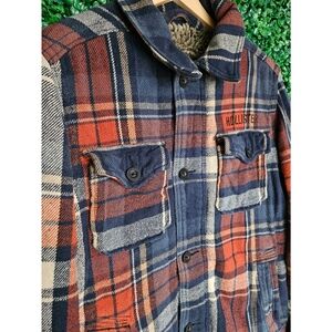 Hollister Plaid Jacket - Red, Blue, Beige